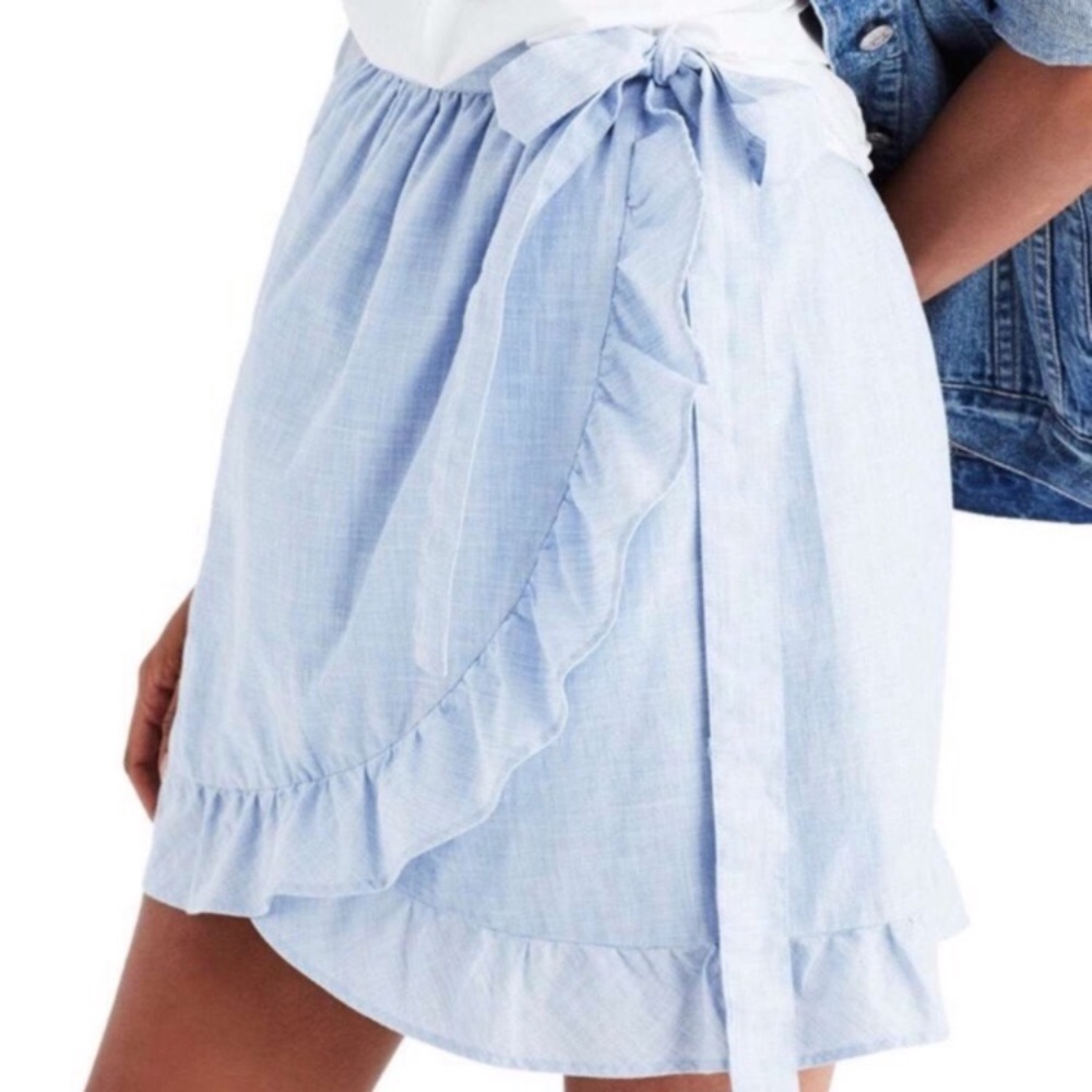 MADEWELL • ruffle mini skirt